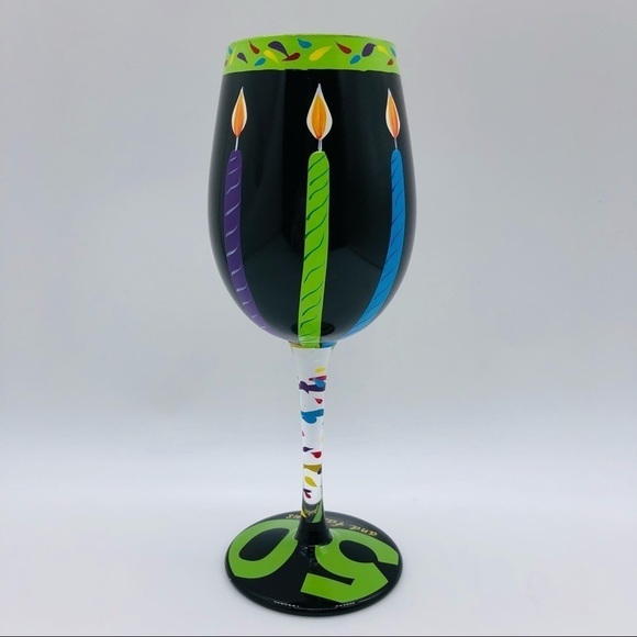 LOLITA 50TH BIRTHDAY 16 OUNCE WINE GLASS - Picture 3 of 11